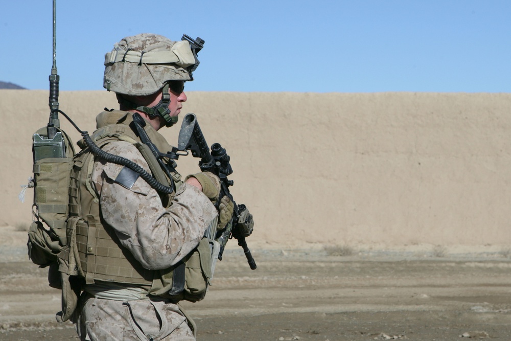 Marines patrol Helmand province