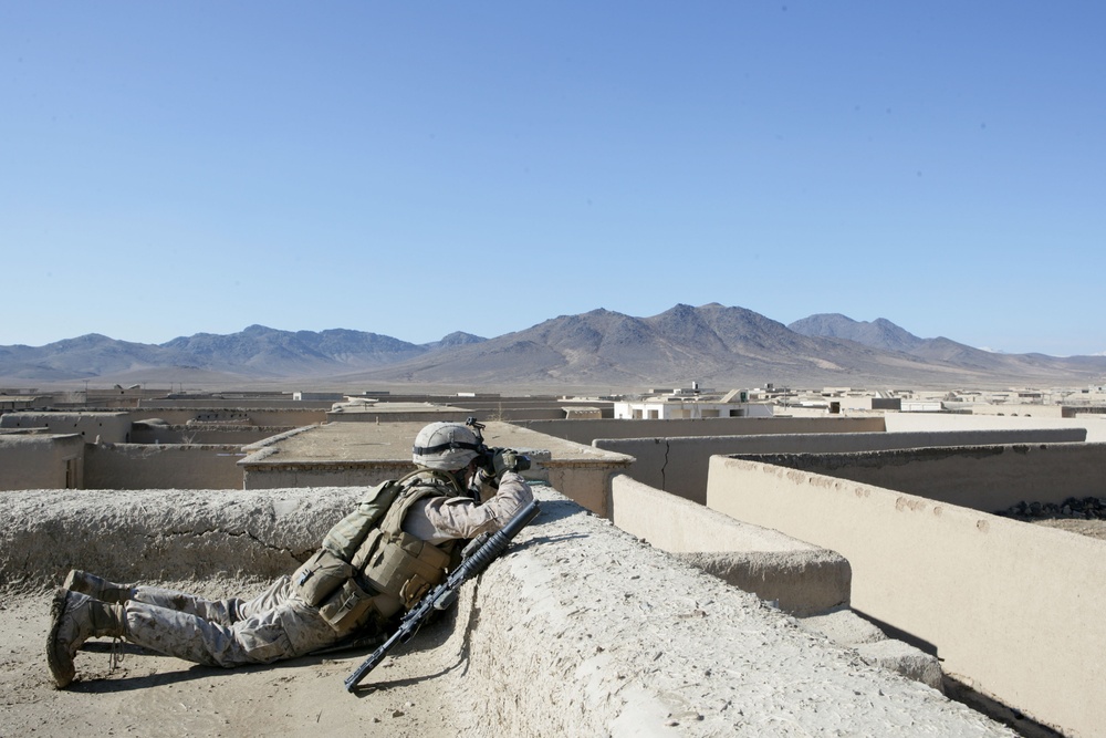 Marines patrol Helmand province