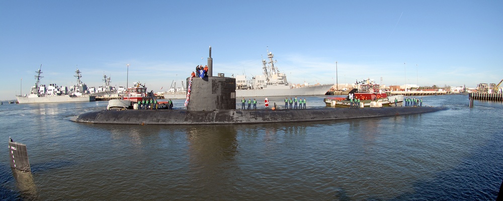 USS Boise returns to Naval Station Norfolk