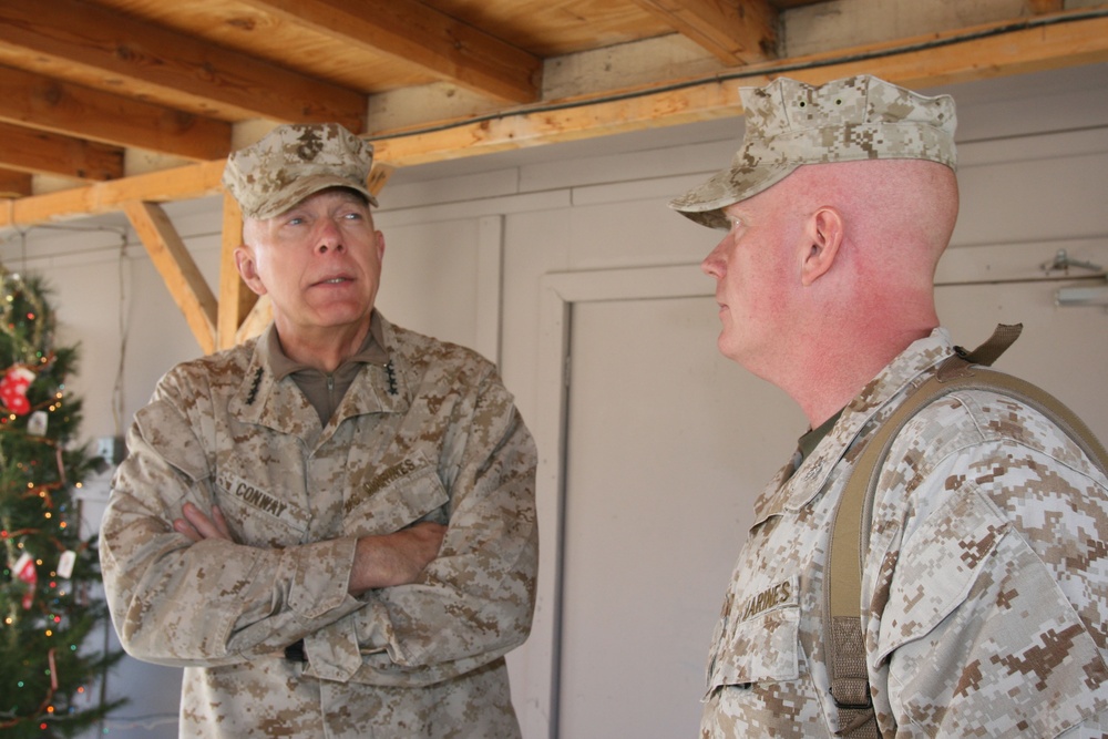 Commandant Makes Holiday Visit to Marines, Sailors in Afghanistan