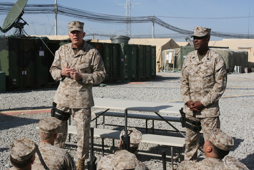 Commandant Makes Holiday Visit to Marines, Sailors in Afghanistan
