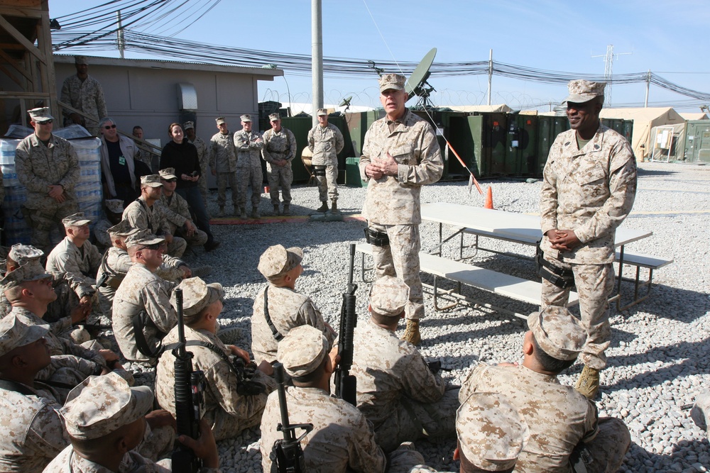 Commandant Makes Holiday Visit to Marines, Sailors in Afghanistan