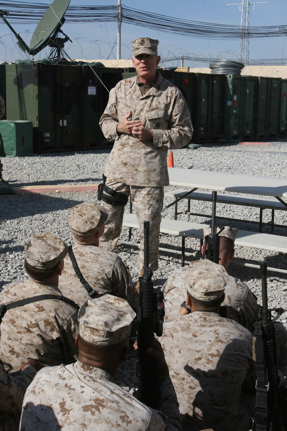 Commandant Makes Holiday Visit to Marines, Sailors in Afghanistan