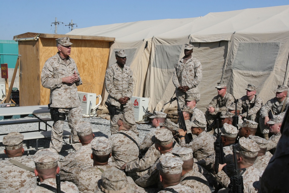 Commandant Makes Holiday Visit to Marines, Sailors in Afghanistan