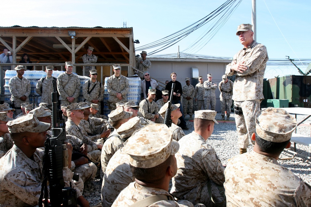 Commandant Makes Holiday Visit to Marines, Sailors in Afghanistan