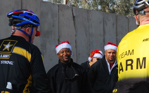 Contractors give back to Multi-National Division - Baghdad Soldiers on Christmas