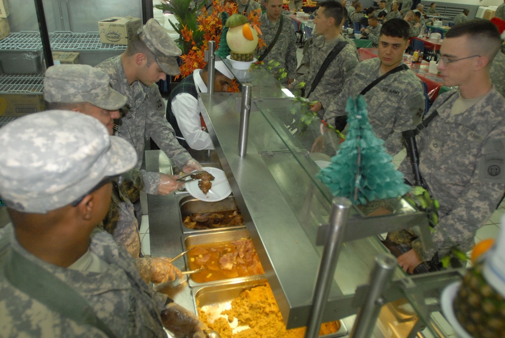 Raider Brigade Command visits Soldiers at Combat Outposts and Joint Security Stations during Christmas in Rashid