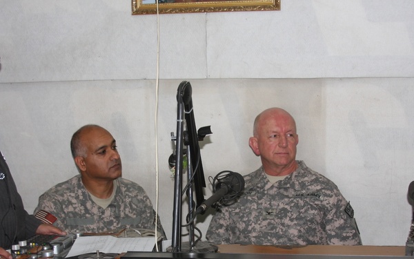 Task force leaders address, respond to Afghan residents via radio show