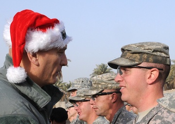 Multi-National Forces - Iraq Command Group visits troops Christmas Day
