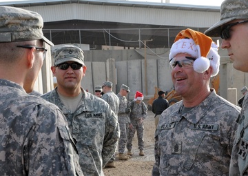 Multi-National Forces - Iraq Command Group visits troops Christmas Day