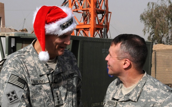 Multi-National Forces - Iraq Command Group Visits Troops Christmas Day