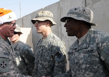 Multi-National Forces - Iraq Command Group Visits Troops Christmas Day