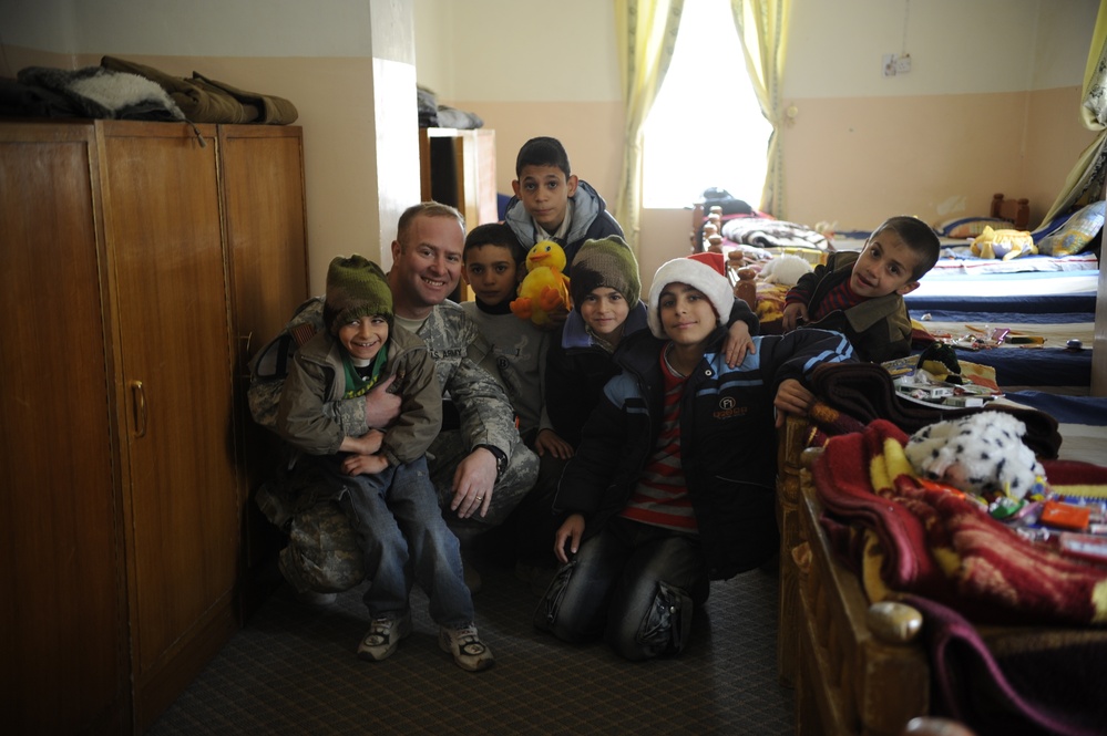 Troops aid orphanage