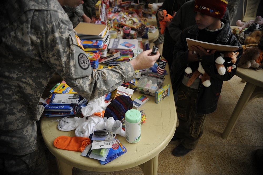 Troops aid orphanage