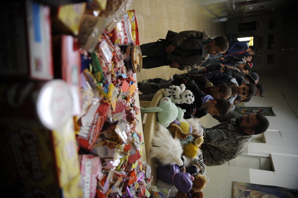 Troops aid orphanage