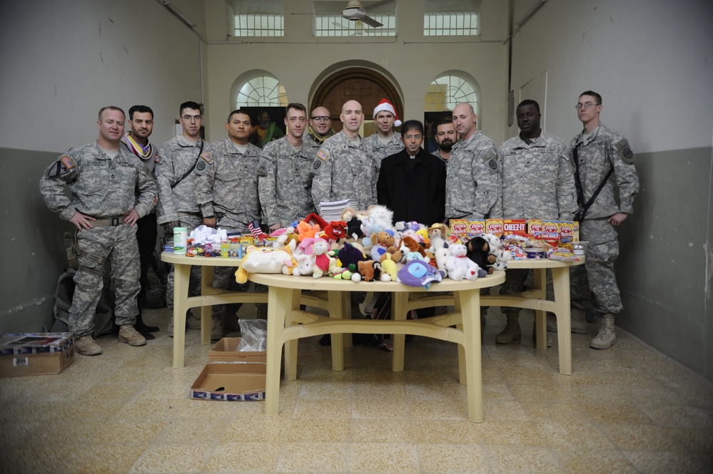 Troops aid orphanage
