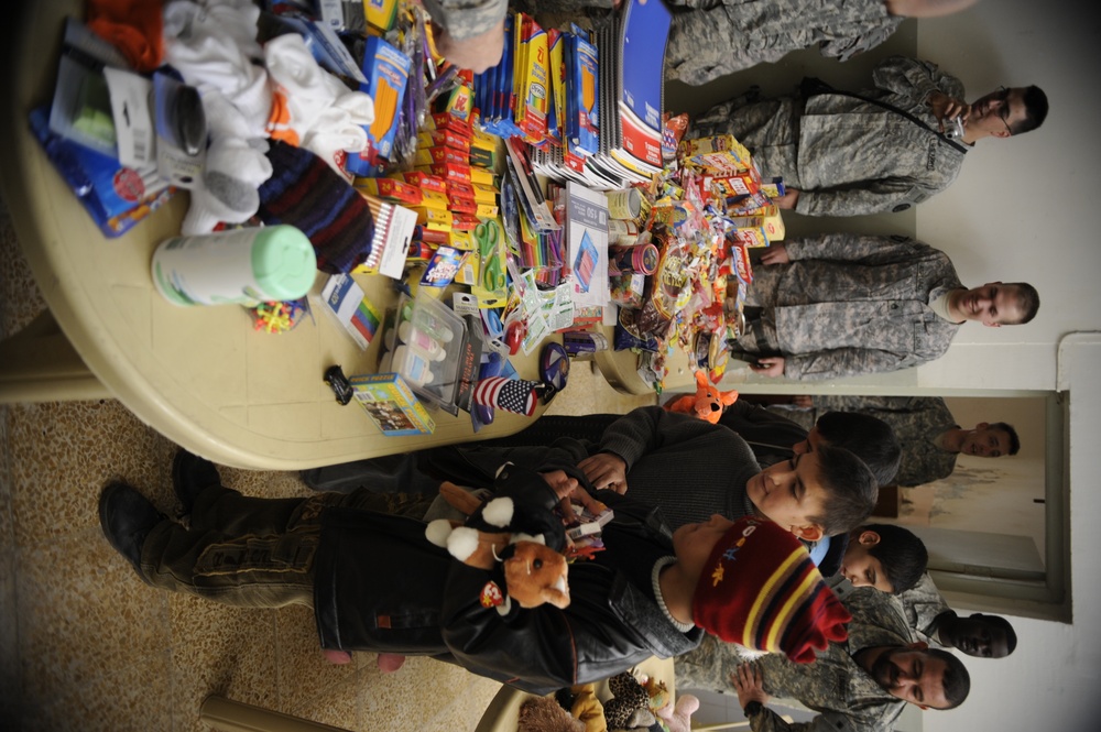 Troops aid orphanage