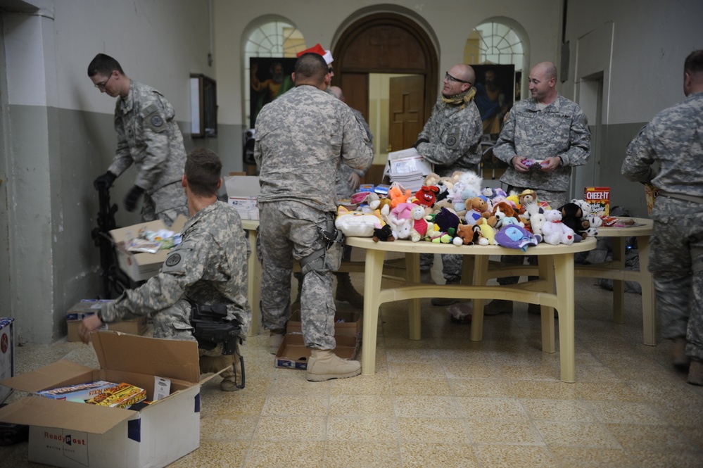 Troops aid orphanage