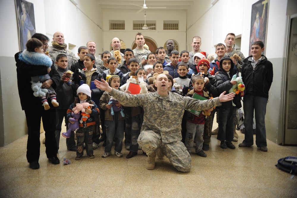 Troops aid orphanage