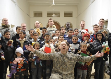 Troops aid orphanage