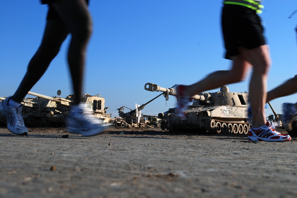 Honolulu marathon held on Camp Taji