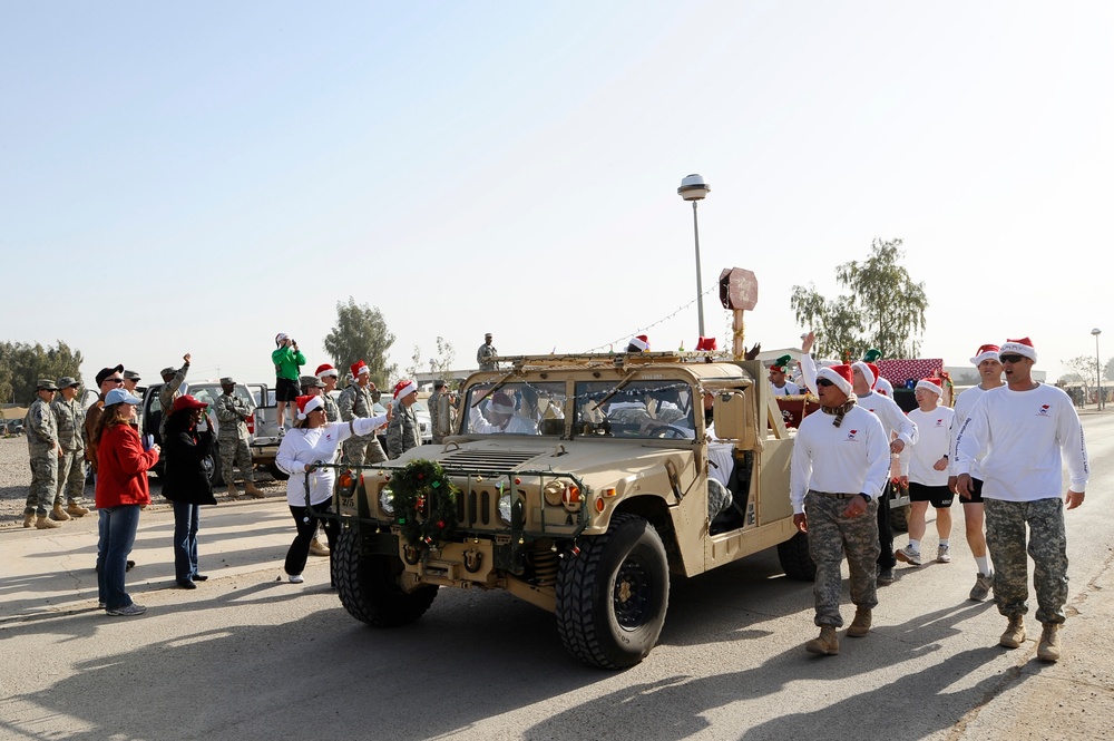 Service Members 'parade' About Joint Base Balad