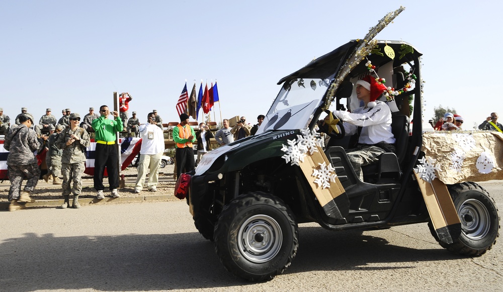 Service members 'parade' about Joint Base Balad