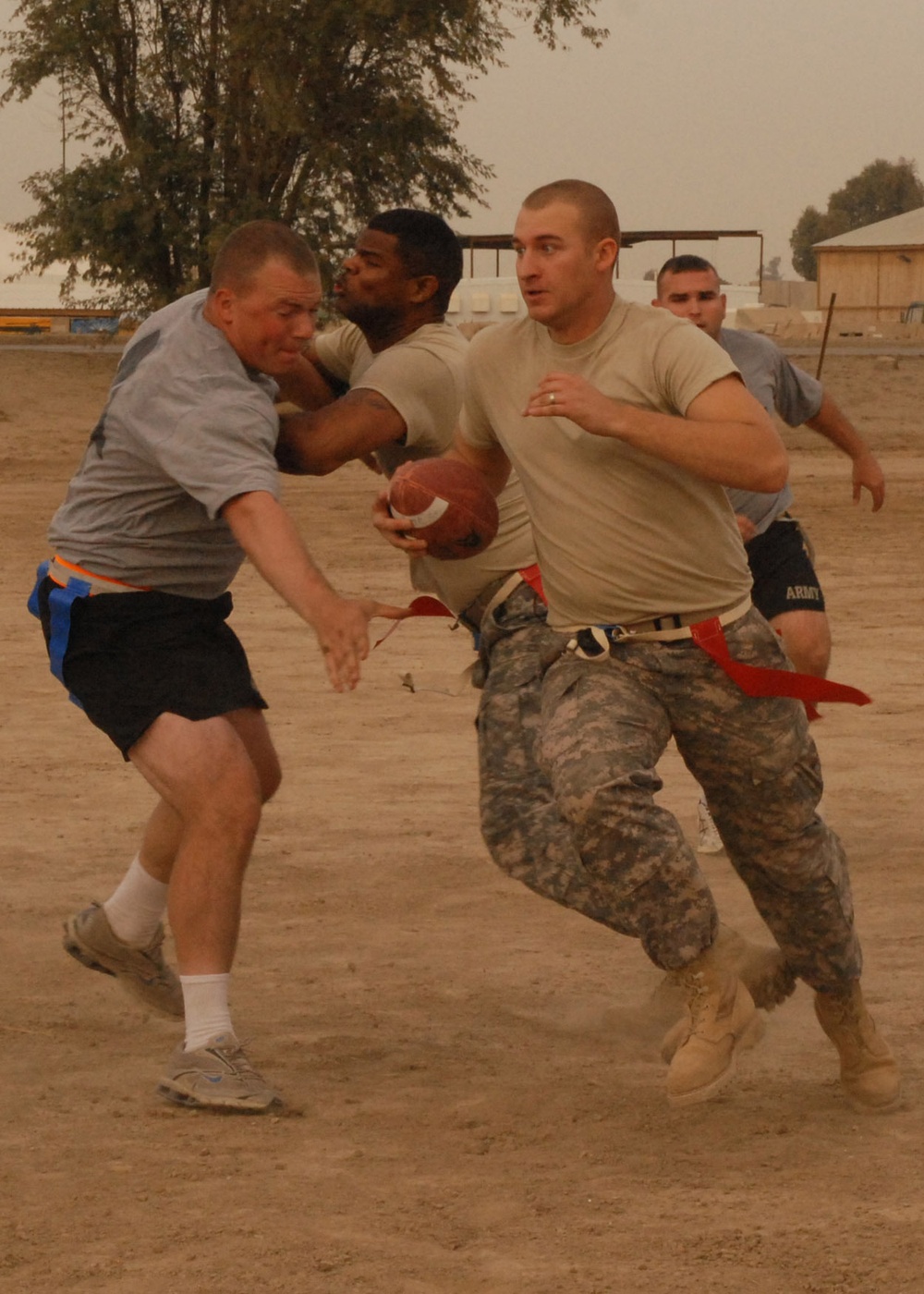 Watchdog Military Police Soldiers score touchdown