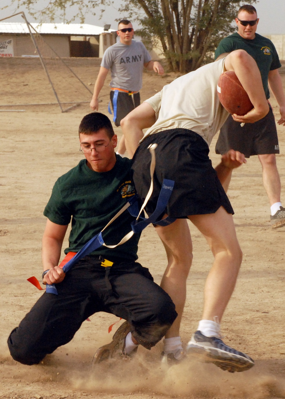 Watchdog Military Police Soldiers score touchdown