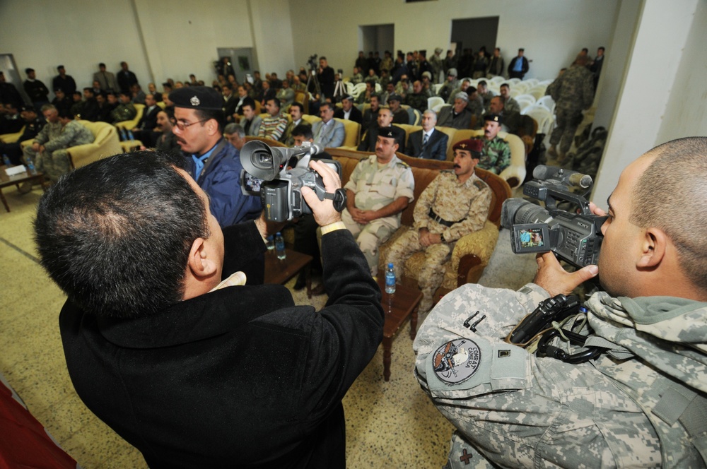 Daquq police station verification ceremony