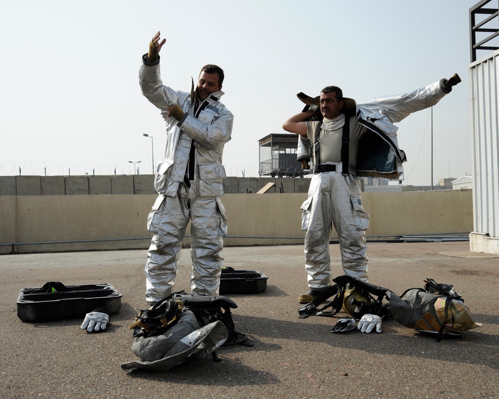 U.S. Air Force Firefighters Relocate, Expand Iraqi Fire Training Course