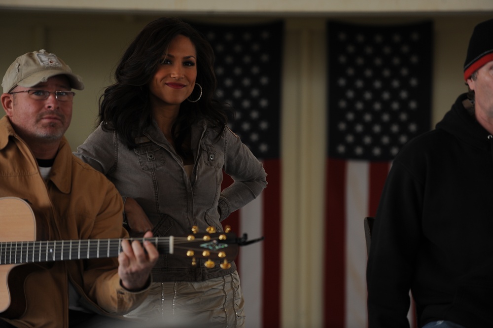 USO tour at Camp Taji