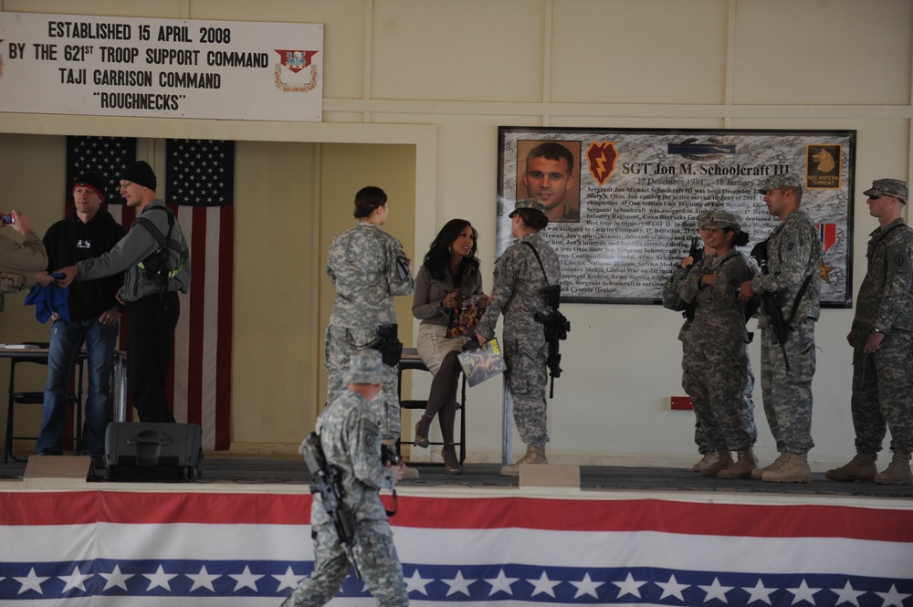 USO tour at Camp Taji