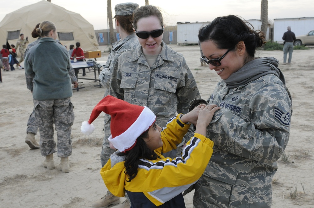 Iraqi Boy Scouts and Girl Guides at Camp Liberty Iraq