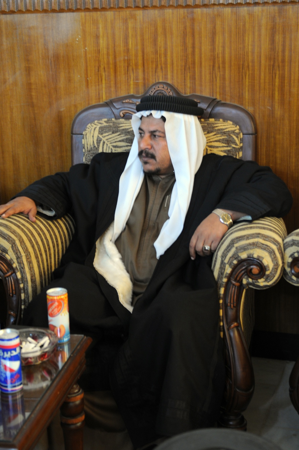 Meeting the Shieks in Al Butoma, Iraq