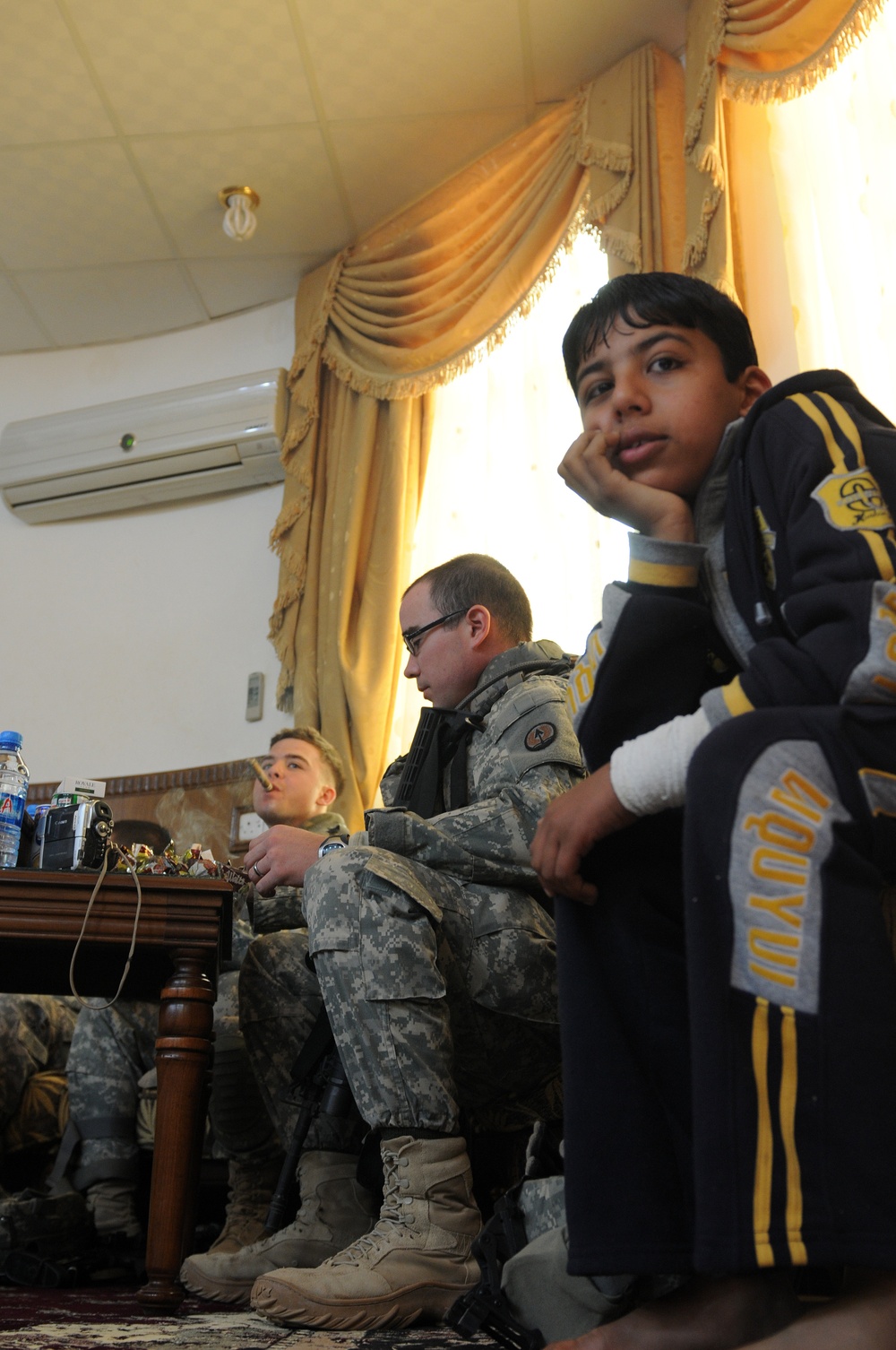 Meeting the Shieks in Al Butoma, Iraq