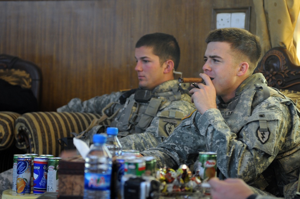 Meeting the Shieks in Al Butoma, Iraq