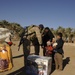 Meet with Sheiks and hand out supplies in Shinafiyah Iraq