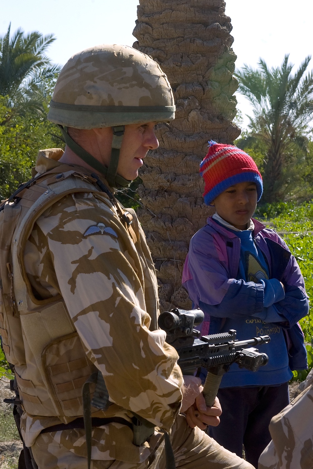 Presence patrol in Basra