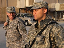 Father and son reunite for holidays