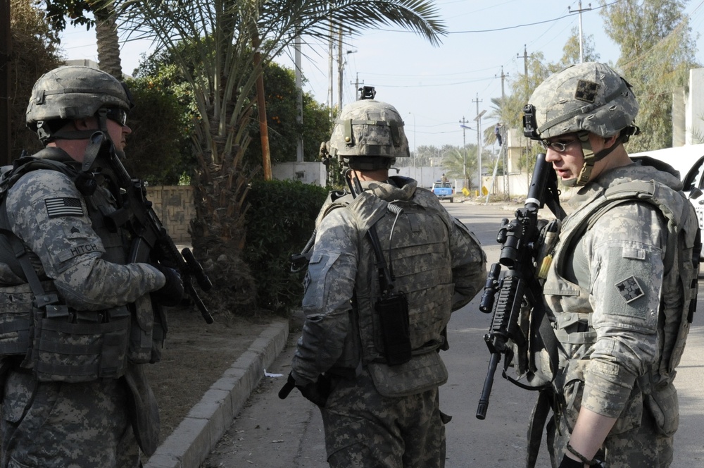 Patrol and search in Baghdad