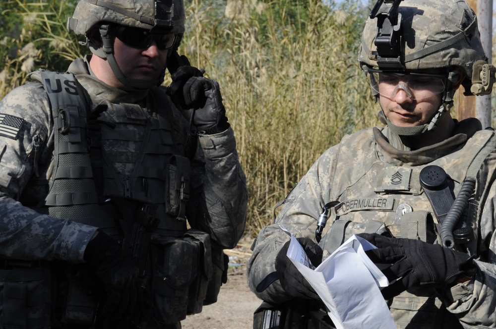 Patrol and search in Baghdad