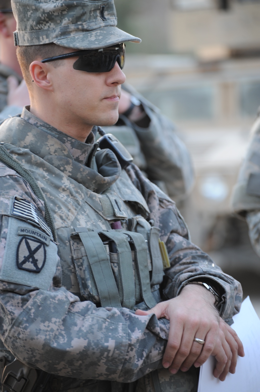 Mounted patrol in eastern Baghdad