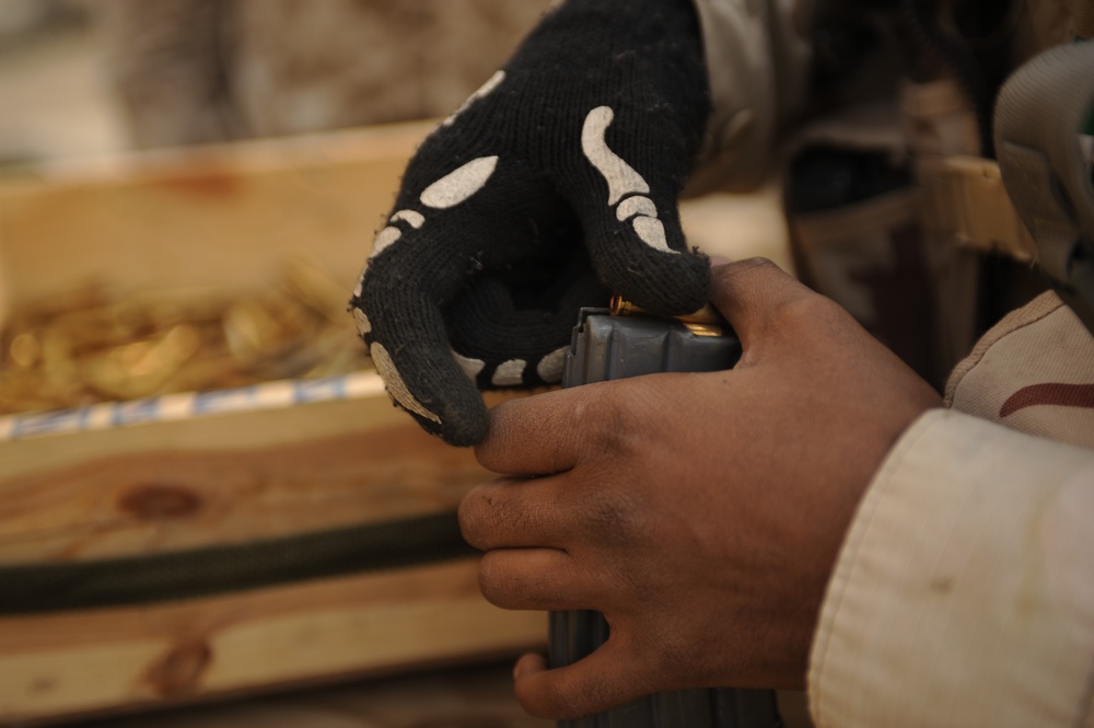 Live fire exercise on Camp Diwaniyah