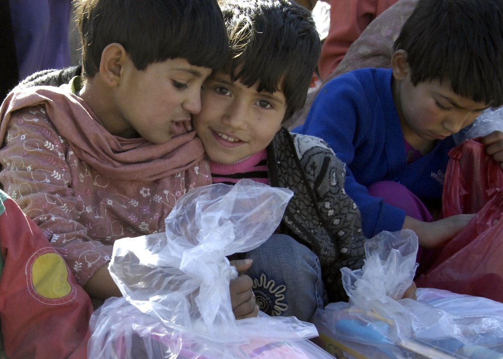 International Security Assistance Force Humanitarian Mission to Alauddin Orphange, Kabul, Afghanistan