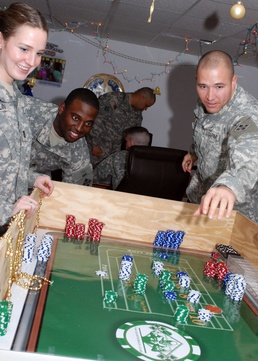 Soldiers of 4th Infantry Division, Multi-National Division - Baghdad Ring in New Year