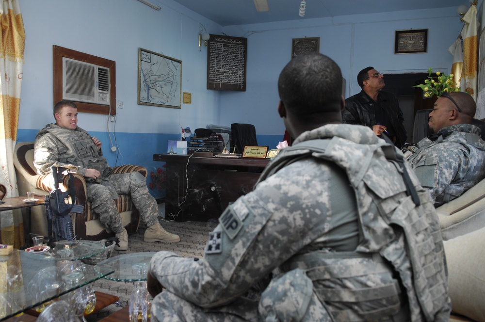 Iraqi police station in Salahiyah, Iraq