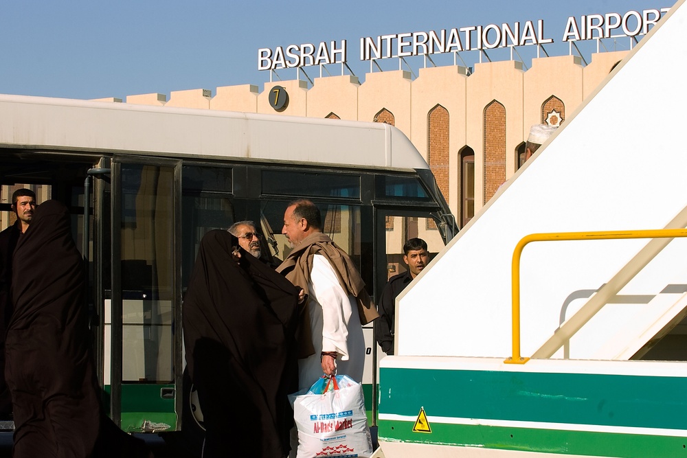 Pilgrims return to Basra
