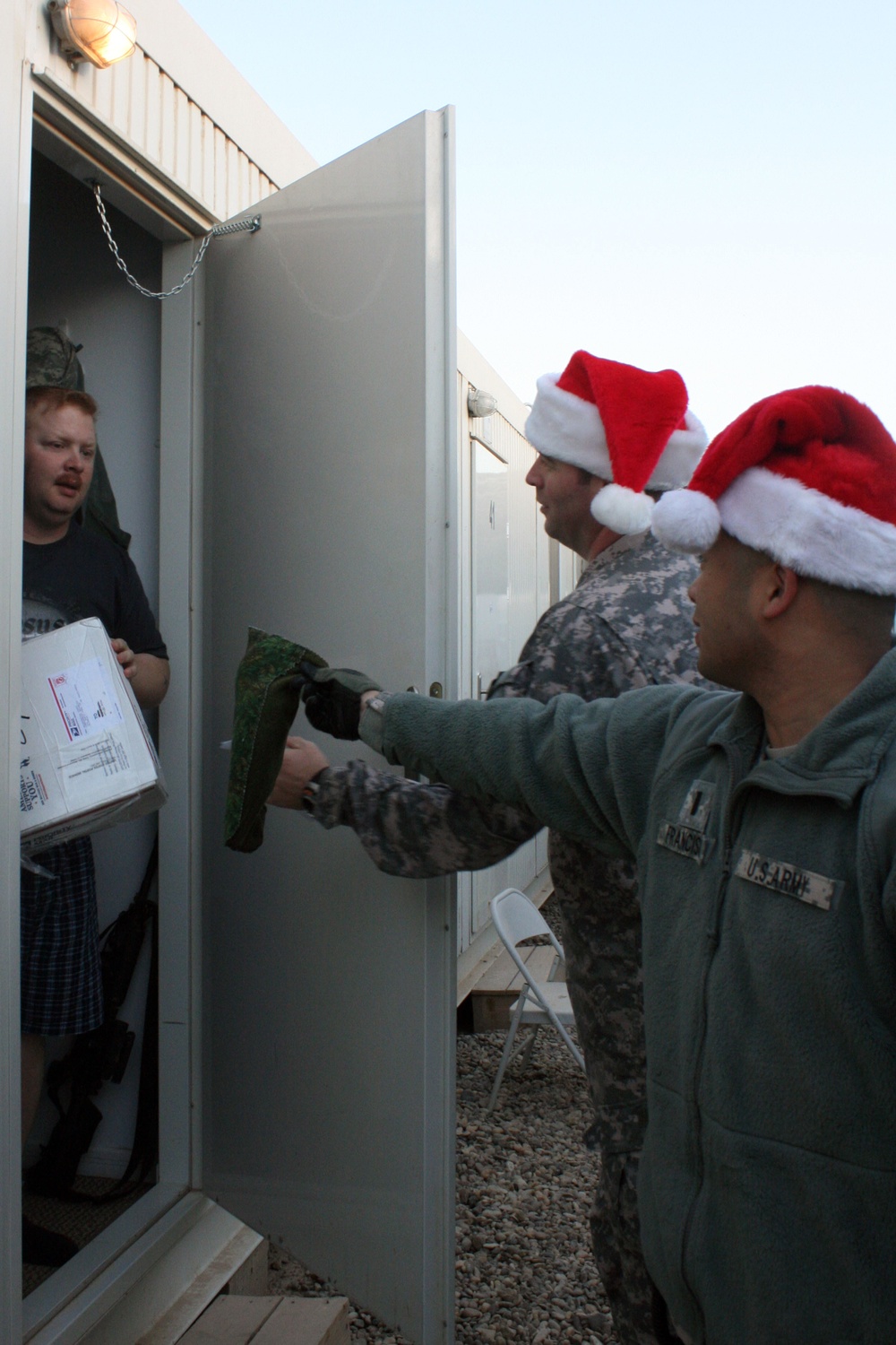 Service Members Celebrate Christmas at Camp Ramadi