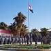 Iraqi national flag flies above Joint Security Station Salamiyat